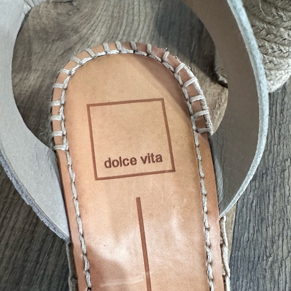 Dolce Vita Lesly Wedge Espadrille Platform Sandals 7 Snake Ankle Straps - Picture 6 of 8